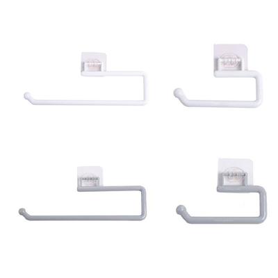 Waterproof Tissue Roll Dispenser Towel Hanger Under Cabinets Plastic Wrap Holder