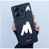 For Xiaomi Redmi Note 14 5G Cover Case Lucky Initial Letter Couple Silicone Soft Matte Phone Bumper for Redmi Note14 5G Casing