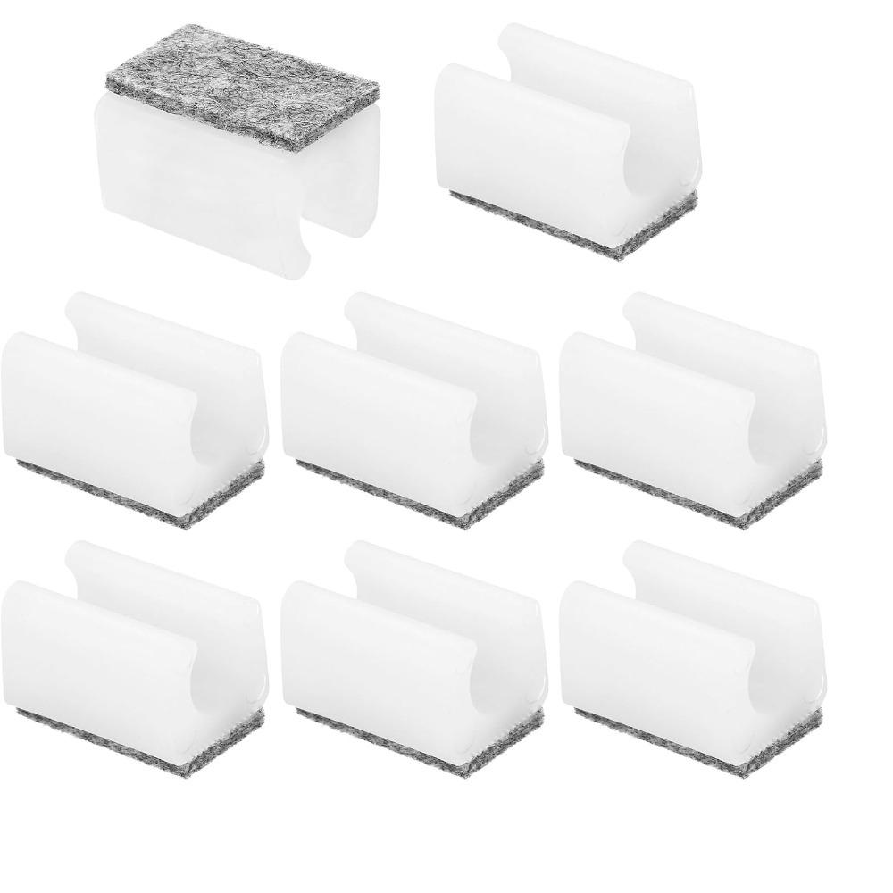 

8pcs NEW with Felt Pad Chair Leg Cover No Scratches No Noise Furniture Feet Protectors Slide Smoothly Floor Glides Home білий