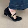 Square Toe Shallow Women Shoes Mary Jane Low Heel Pumps Fashion Party Wedding High Heels Spring Autumn Casual Woman Office Shoes
