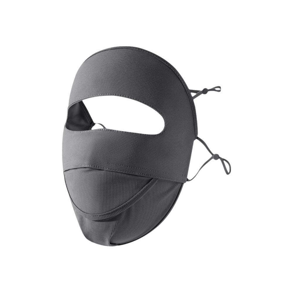 Moisture-wicking UV-resistant Face Mask Ice Silk Face Protection  Outdoor Activities темно серый