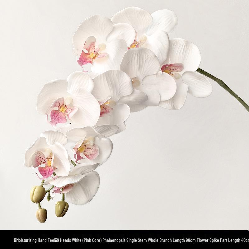 Light Luxury Phalaenopsis Artificial Floral Arrangement for Dining Table Decoration