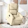 Vidaxl Aufstehsessel Massagesessel, Elektrisch, Verstellbar, Cremefarben