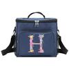 Lunch Box Cooler Organizer Case Thermal Handbag Waterproof Outdoor Travel Shoulder Lunch Bag for Men and Women Pink Pattern