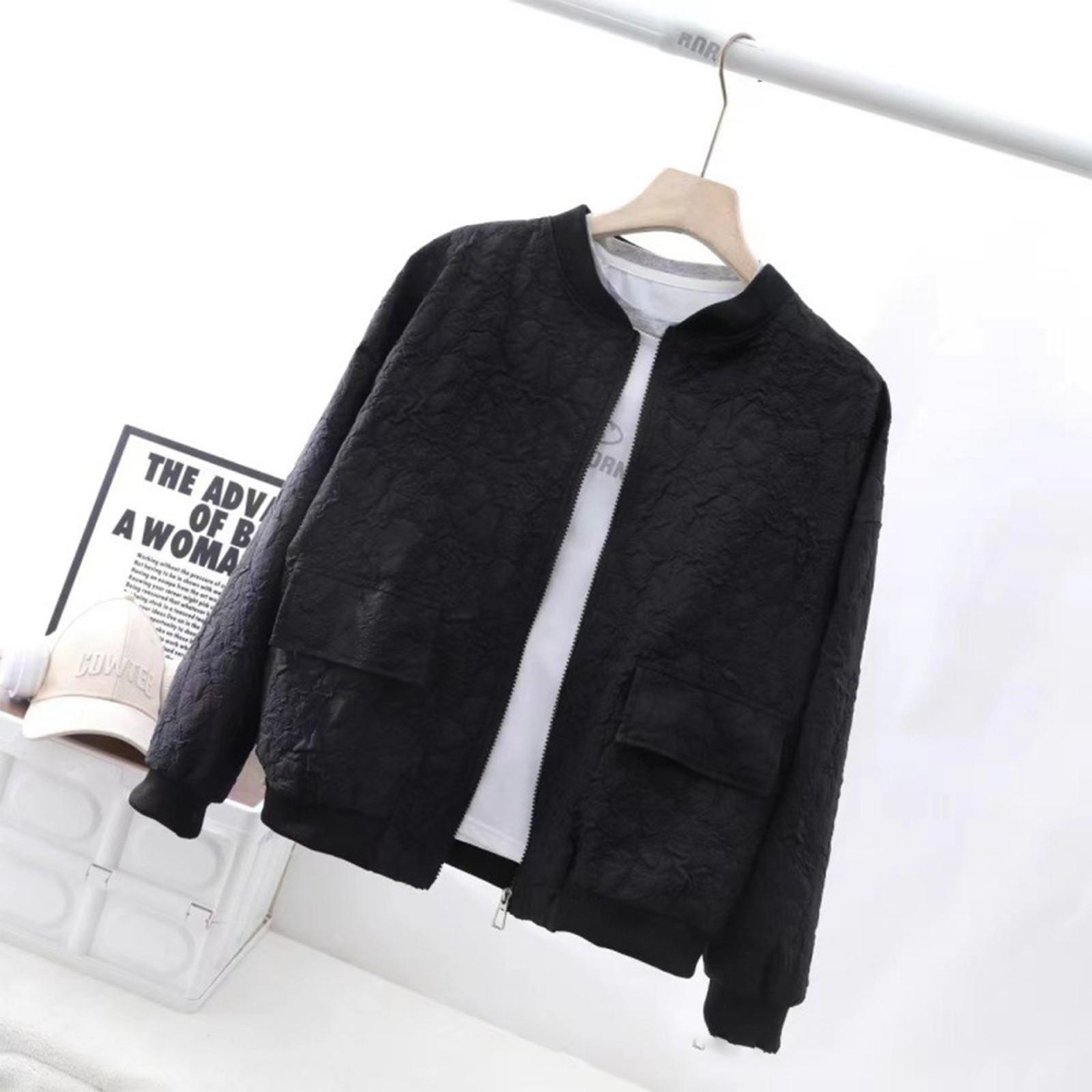 

Жіноча ультралегка укорочена бейсбольна куртка XXL чорний