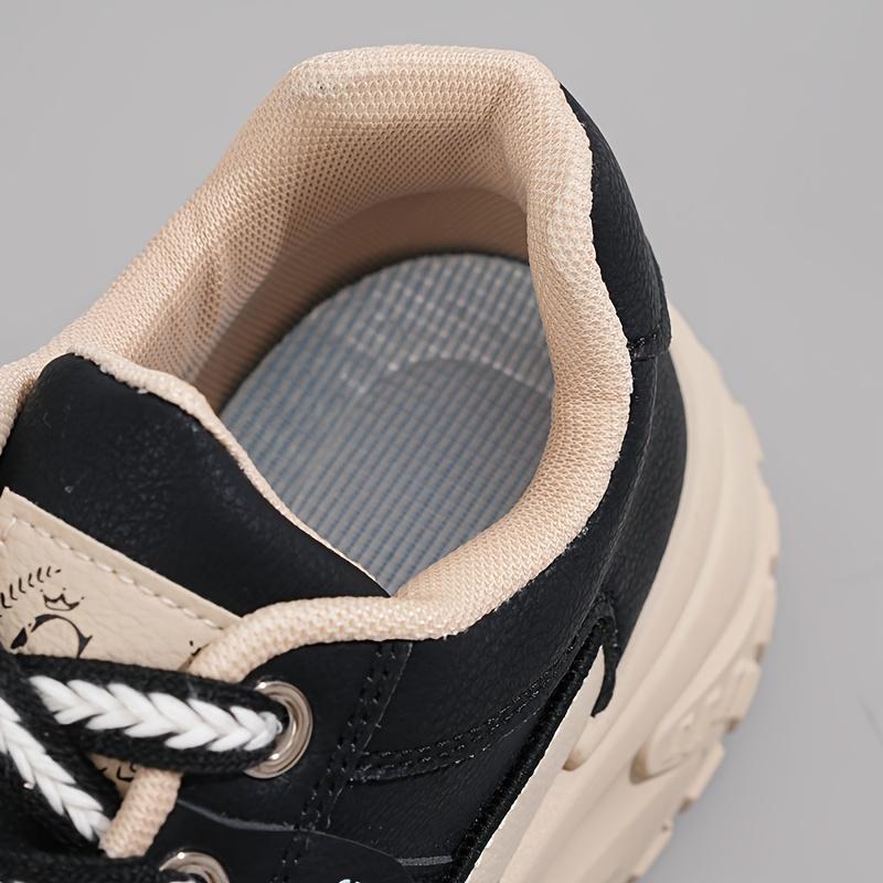 Damen Plateau-Sneaker, Modische Dicksohlige Dad Shoes, Vielseitige Lässige Sportschuhe Für Studenten, Atmungsaktive Schnür-Turnschuhe