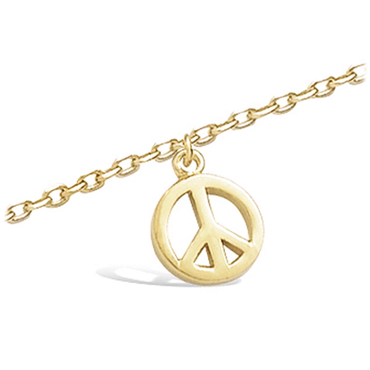 

Les Trésors De Lily [I3695] - Позолоченный ножной браслет Peace - 8 мм