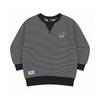 Oversized Stripe Sweatshirt Black Ardcmt02050bk