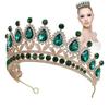 Wedding Tiara Bridal Crown Baroque Water Drop Crystal Crown Birthday Wedding Color Crystal Alloy Large Crown