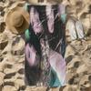 1pc Vibrant Friendship Moments with Curly Hair Fashion 2D Printed Microfiber Beach Towel, Quick Dry Super Absorbent. Great for