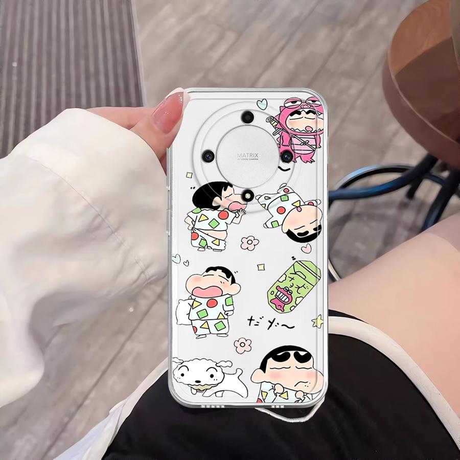 Soft Phone Cover Case for Honor X8b X7b 90 Lite X9b X8 X8a X9a Cartoon Crayons Shinchan
