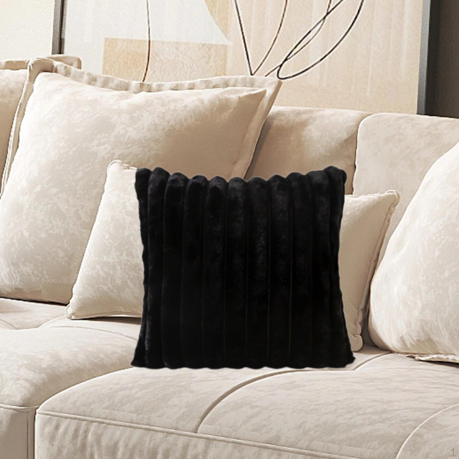 

Искусственный мех плюшевая квадратная подушка чехол декоративная наволочка плед для дивана кресла отеля