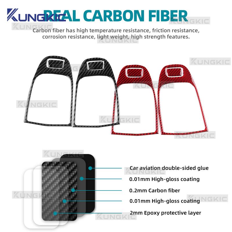 Real Soft Carbon Fiber For BMW i3 2013 2014 2015 2016 2017 2018 2019 2020 2021 2022 Car Interior Door Handle Door Stickers