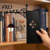 Decorative Bedroom Night Light Library Lantern, Bookshelf Lighting, Vintage Fantasy Book Nook Lamp, Magic Reading Scented Lamp for Bookworms, Portable