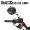 Universal Motorcycle Adjustable 8mm Rear View Rearview Side Mirrors Left Right For Harley Honda Yamaha
