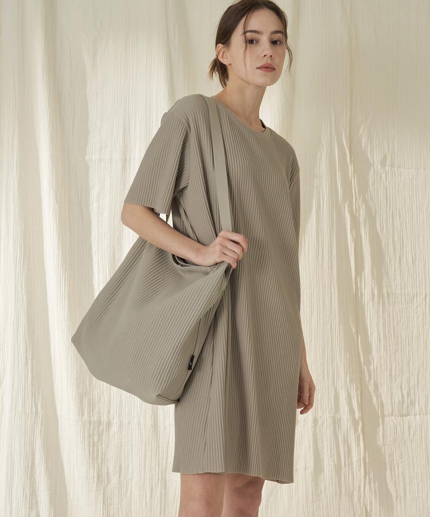 210 Edit Pleated Short Sleeve Dress_Zd2Op561_Beg