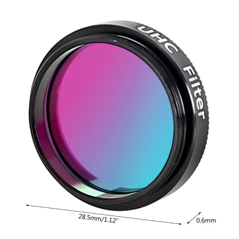 62KD Convenient UHC Filter for 1.25" Telescopes for Clearer Planet Views, Perfect for Astrophotography Good Surfaces Precise