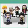 Stylish Q Version Demon Slayer Collectible Figures Featuring Nezuko And Zenitsu For Fans