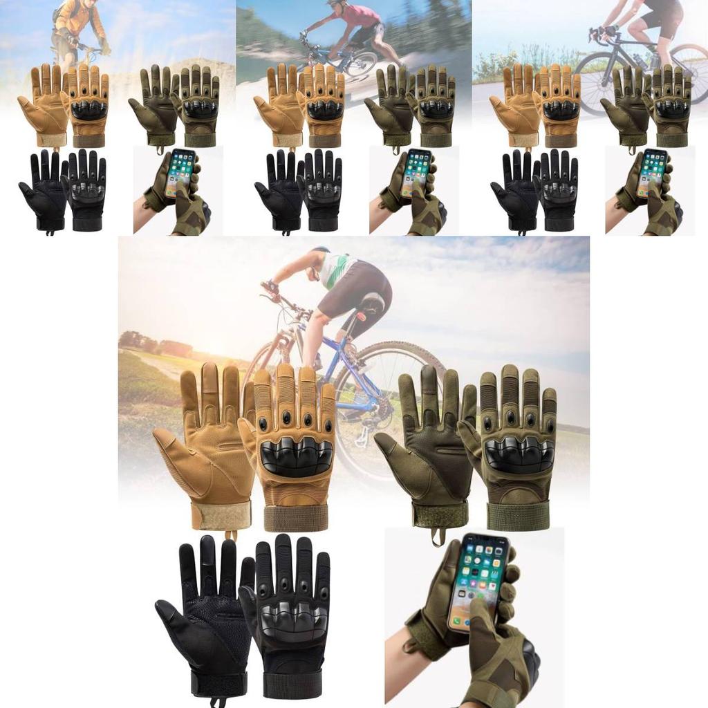 Tactical Black Half Finger Gloves For Outdoor Sports Durable Anti-slip Protection For Cycling And Fitness