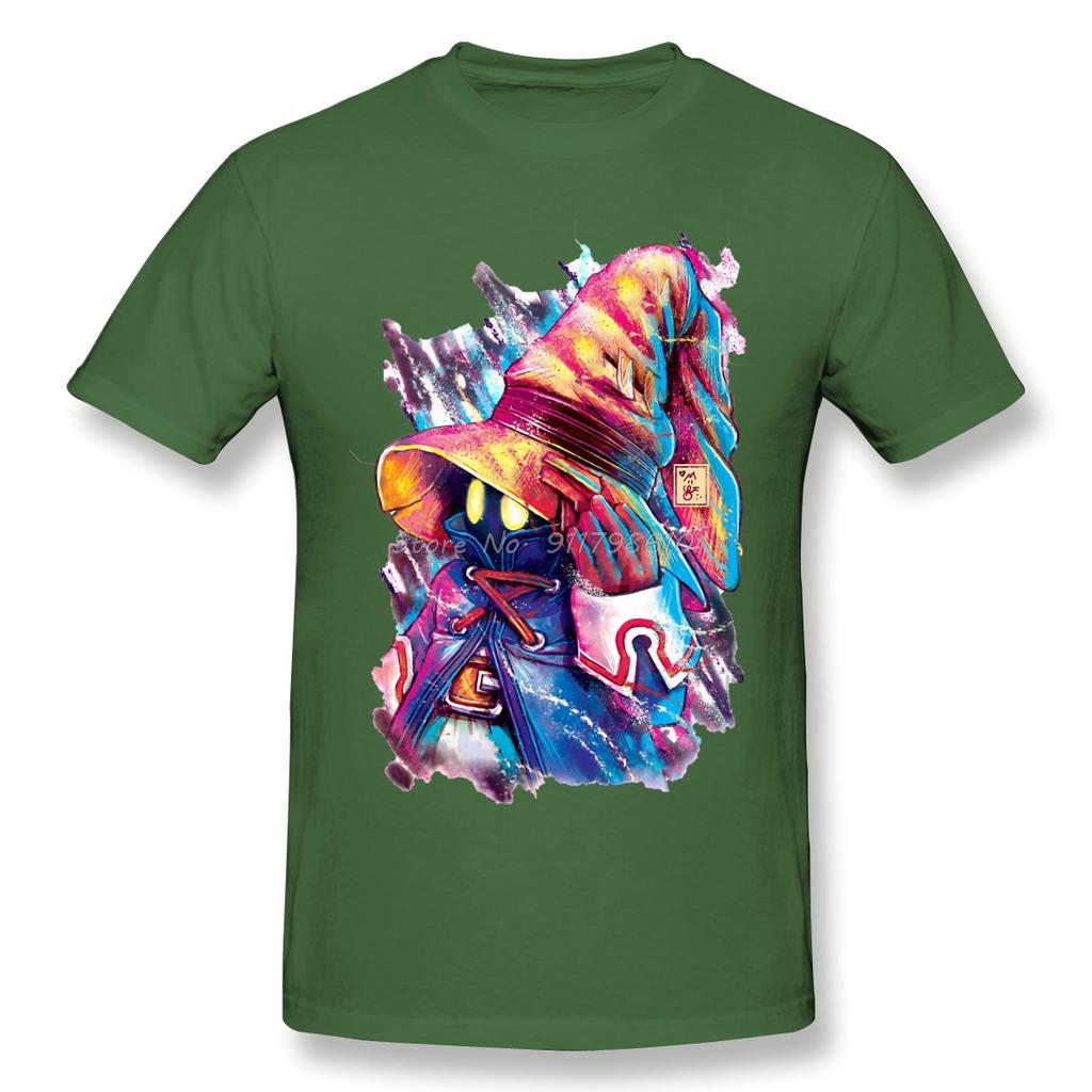 Final Fantasy Men Cotton T Shirt Graphic Plus Size Vivi Oversized Tops Anime Men Tee Streetwear Harajuku
