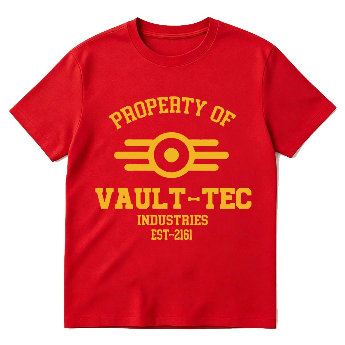 

Funny Property of Vault Tec Graphic Tshirt Unisexs Women Clothing Fashion Tshirts Cotton Casual Oversized Short Sleeve T Shirts S