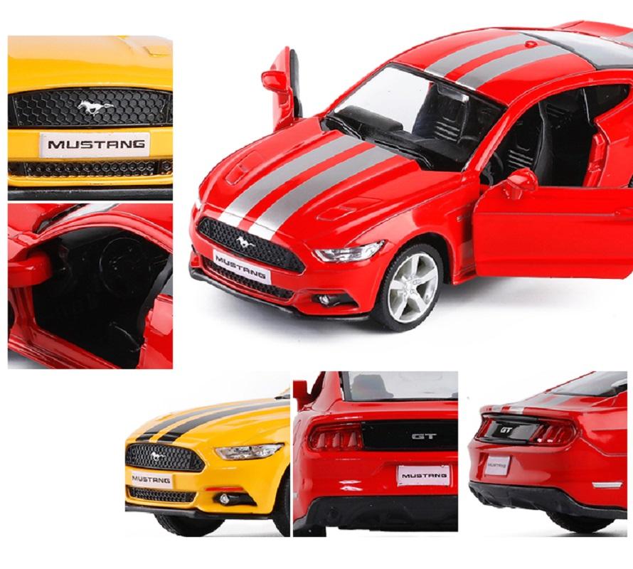 Ford Mustang GT 2015 Supersportwagen Simulation Diecasts & Spielzeugfahrzeuge Rückzugsantrieb & Türen öffnen RMZ city 1:36 Legierungs-Sammlermodellauto