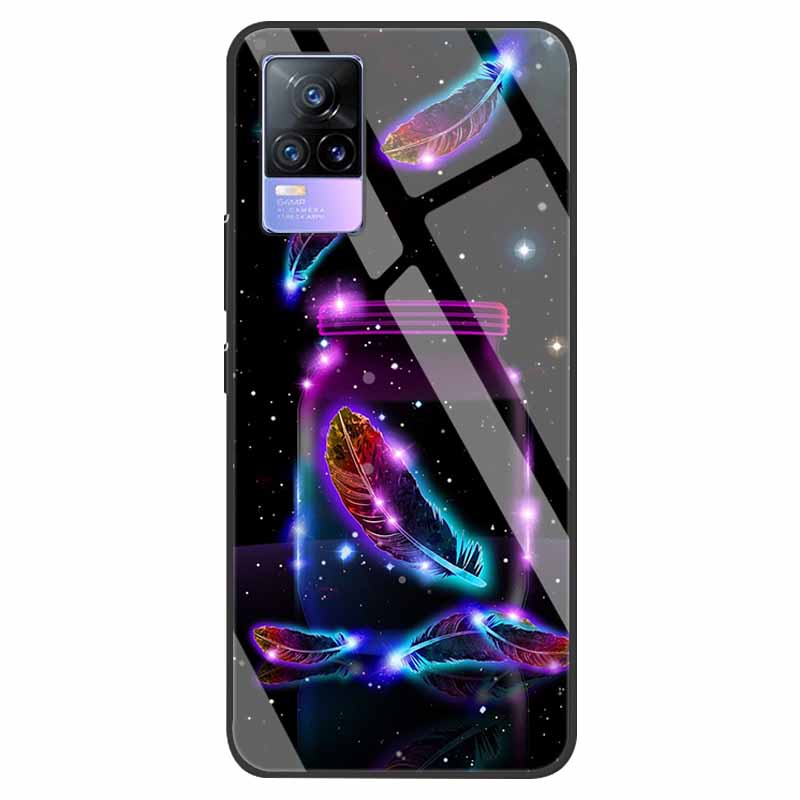 For VivoV21 5G Tempered Glass Case for Vivo V21 5G Soft Bumper Hard Funda For Vivo X60 Pro Global Phone Case X60 5G 2021 Cover