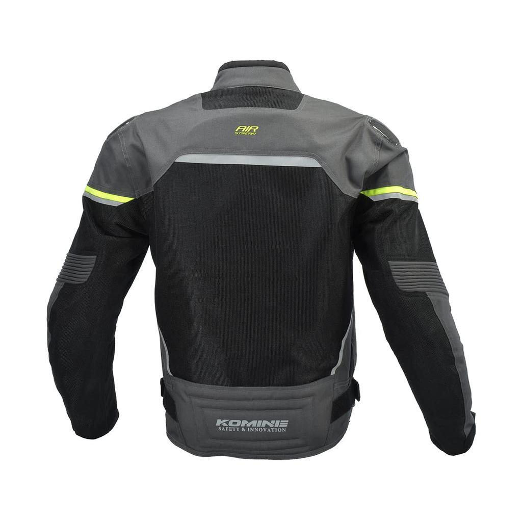 Motorcycle Jacket Protective Carbon Mesh Jacket Basalt Grey Black XL [KOMINE] JK-1573 07-1573 Men's