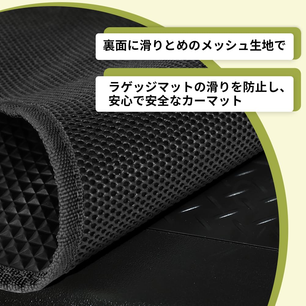 KYG luggage mat for new Jimny Sierra hard to scratch stain black [JB64W]/Jimny [JB74W], slip, double-sided non-slip specification, resistant,
