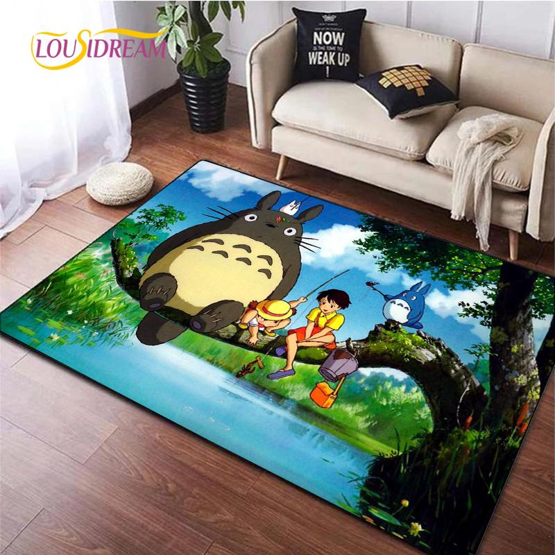 Cute Cartoon Anime Carpet for Living Room Bedroom Rug Kitchen Kids Unslip Floor Mat Birthday Gift Photography Props Tintines Rug