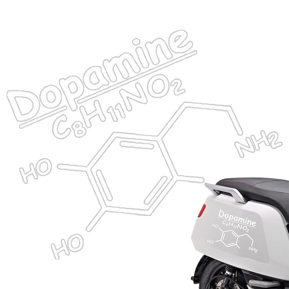 

Светоотражающие наклейки для мотоцикла, дофаминовое уравнение, наклейки для стайлинга автомобиля, всепогодное использование, светоотражающие полосы для мотоцикла белый
