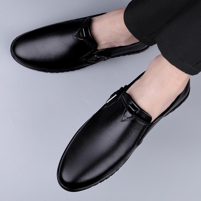High Quality Men All-match Loafers Breathable Male Outdoor Shoe Genuine Leather Mens Slip on Footwear Hollow Out Men Casual Shoe
