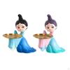 Chinese Style Serving Tray Figurine Sculptures Jewelry Trinket Statues for Home Table Decor Cookie