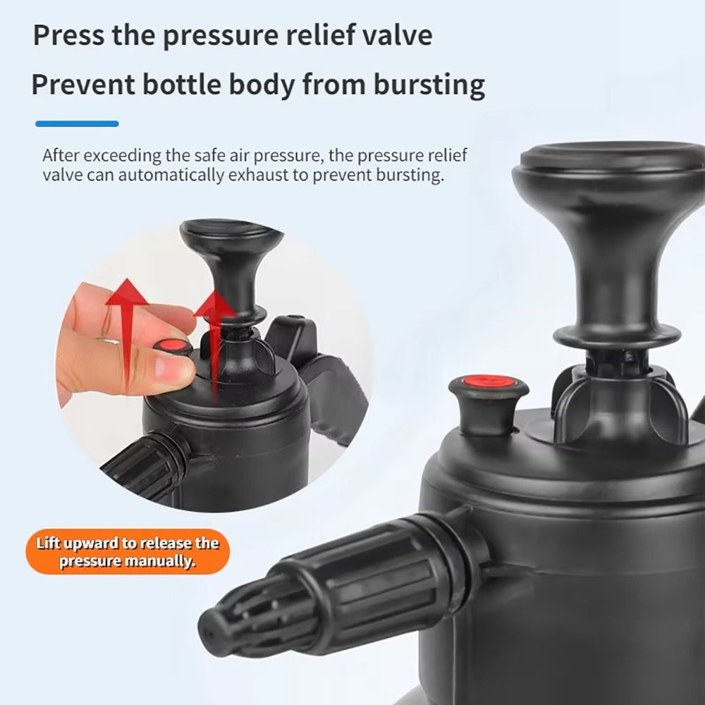 1Pcs Hand-held Watering Can Air Pressure Sprayer Foam Water Bottle Foam Sprayer Car Cleaning Tool