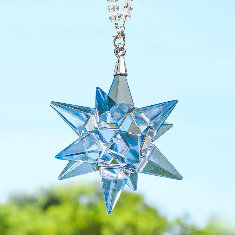 9 цветов Хрустальный метеорный молот Подвеска для автомобиля Подвеска Радужный генератор Подвеска на зеркало заднего вида Домашний декор для автомобиля Автоаксессуары Подарок