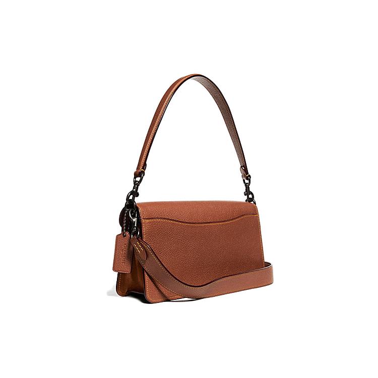 New COACH Cow Leather God Of Wine Bag, Shoulder Bag, Portable Crossbody Bag Women's Orange 79334-V5L4A