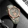 POEDAGAR Men Watch Fashion Top Luxury Sport Wristwatch Waterproof Luminous Leather Date Quartz Man Watches + Box