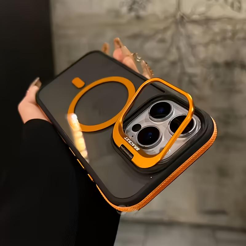 Matte for Lens Holder Stand Phone Case for For Iphone Air 17 13 12 11 Pro Max 16 15 14 Plus Bumper Shockproof Cover