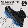 Men's Safety Shoes Anti-impact Padded Toe Breathable Mesh Lightweight Work Boots for Outdoor Factory Men's Safety Boot