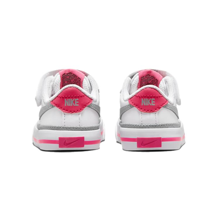New Nike Court Legacy Low Top Toddler Shoes White Pink Infant And Toddler DA5382-111