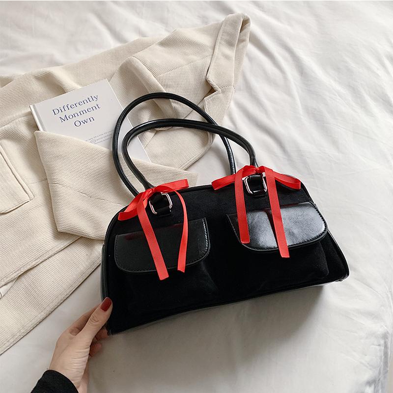 

Сумки через плечо из искусственной кожи с двойными карманами для женщин, трендовая женская сумка для поездок под мышкой, женские сумки и кошельки