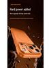 Orange Magnetic Protective Case with Lens Stand for Apple 17 Pro Max