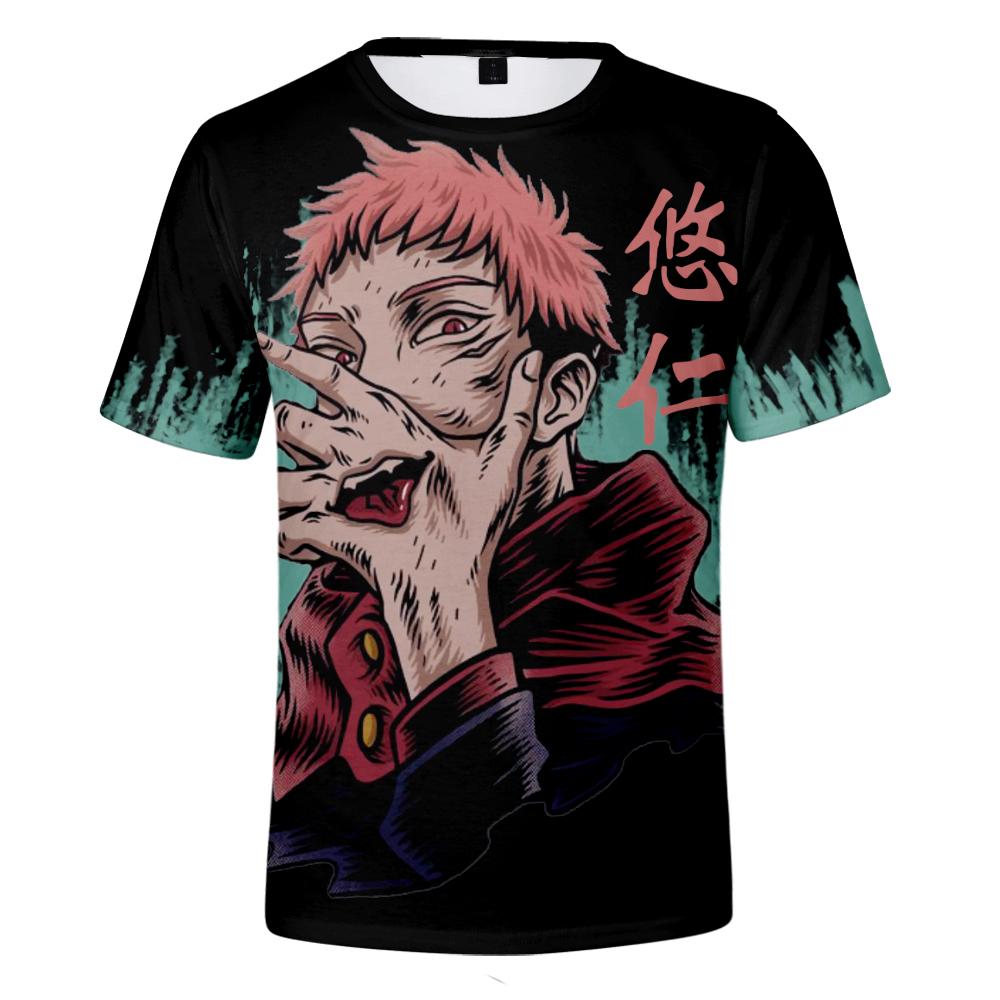T-Shirt für Damen und Herren, Sommerkleidung, Fitness, Jujutsu Kaisen, Rundhalsausschnitt, Übergroßes Herren-T-Shirt, neue Herren-T-Shirts, Tops