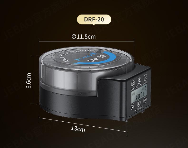 Mangiatoia Automatica Bluetooth Jiebao per Pesci, Tartarughe e Uccelli