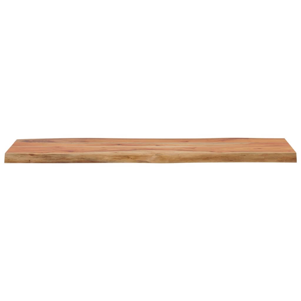 Tischplatte 100x40x2,5 cm Rechteckig Massives Akazienholz mit natürlicher Kante