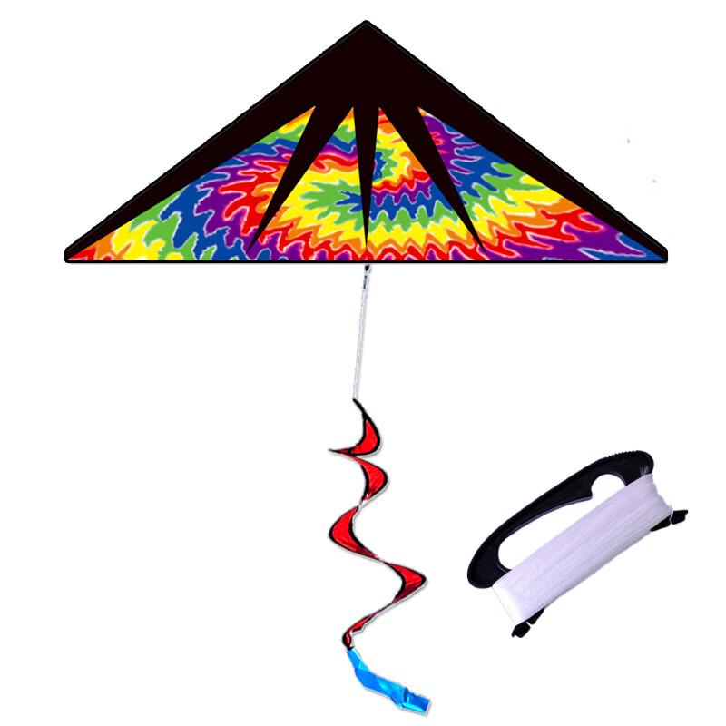 WEZHO Flame Delta Kite with Spiral Tail