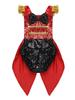 Baby Girl Toddler Showman Ringmaster Circus Costume Bodysuit Sequins Bowknot Romper with Feather Hat for Halloween Cosplay Party