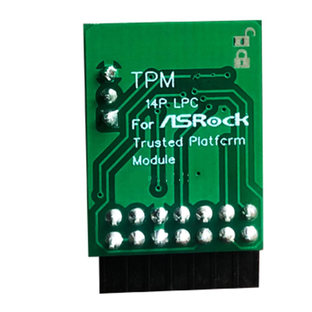 TPM 1.2 Security Module Board For ASROCK 14 PIN LPC Motherboard
