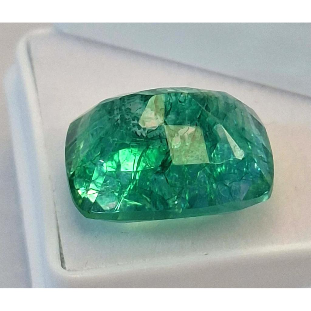 Colombian Emerald Green Natural 9-11 Ct Cushion Cut Fabulous Loose Gemstone