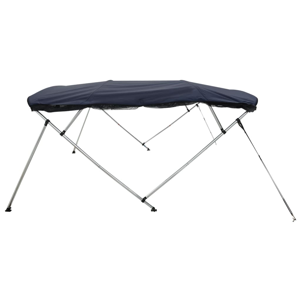 4 Bow Bimini Top with Mesh Side Panels 243 x (170 182) x 137 cm